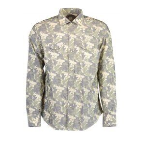 ELEVENTY Camo Western Snap Sport Shirt NWOT